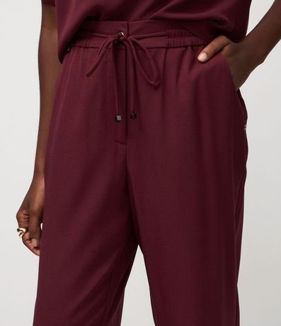 Pantalón Fluido con Cintura Elástica y Lazo 4