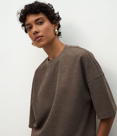Blusa Algodón Oversized con Manga Corta 3