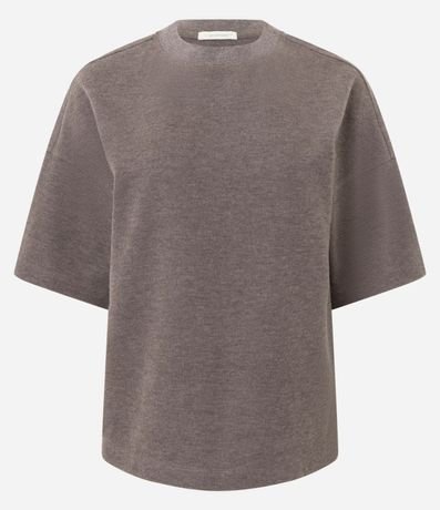 Blusa Algodón Oversized con Manga Corta 6