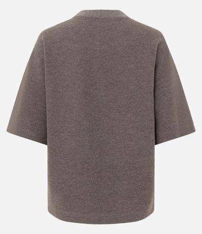 Blusa Algodón Oversized con Manga Corta 8