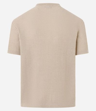 Remera Slim en Punto con Textura Acanalada 7
