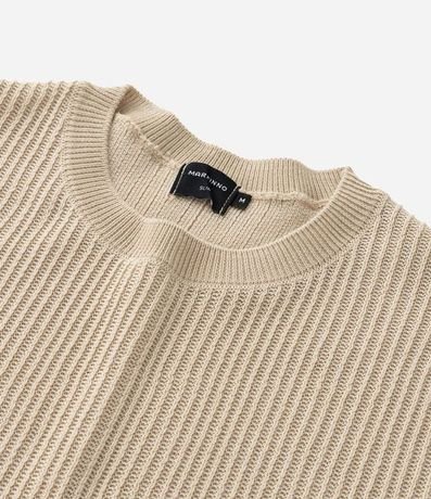 Remera Slim en Punto con Textura Acanalada 8