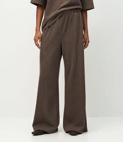 Pantalón Wide Leg en Algodón sin Felpa 3