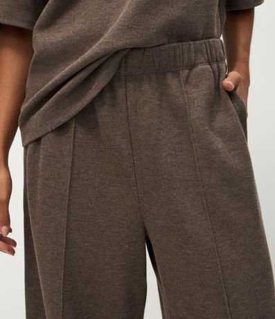 Pantalón Wide Leg en Algodón sin Felpa 4