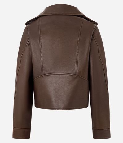 Campera Biker con Cremallera Asimétrico y Hebilla 6