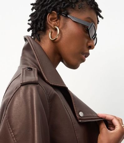 Campera Biker con Cremallera Asimétrico y Hebilla 4