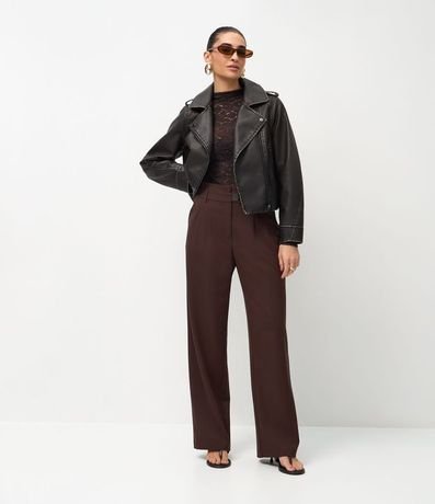 Campera Biker con Cremallera Asimétrico y Hebilla 2