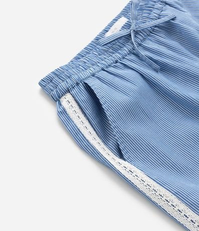 Pantalón Infantil en Tricolina con Rayas y Cordón – Talle 5 a 14 años 6