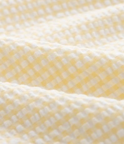 Blusa Infantil en Tricolina con Estampa de Cuadros Vichy y Lacitos - Talle 5 a 14 años 3