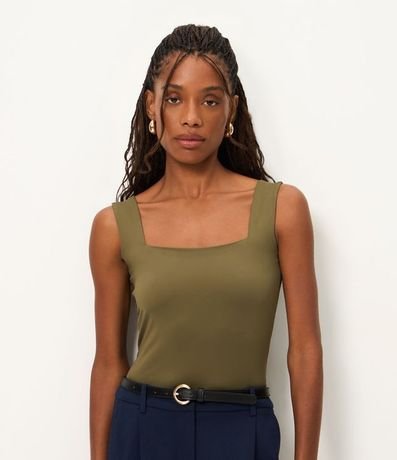 Blusa en Poliamida con Escote Cuadrado 2