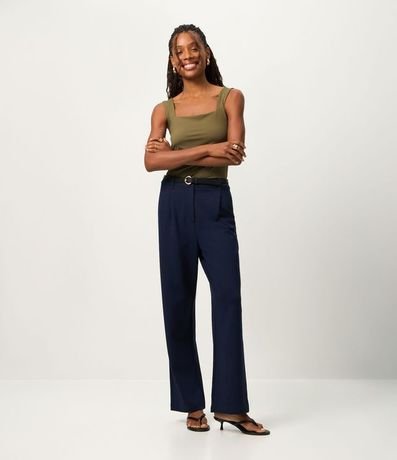 Blusa en Poliamida con Escote Cuadrado 3