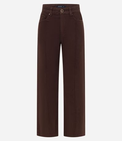 Pantalón recto Comfort Cintura Alta en Sarga 5