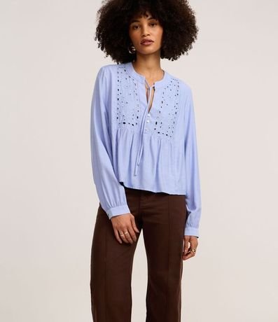 Pantalón recto Comfort Cintura Alta en Sarga 2