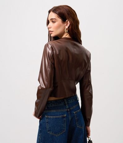 Campera Básica en Pu con Cierre Track 4