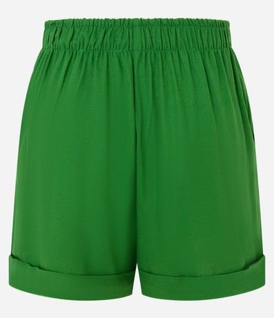 Short Corto en Viscolino con Bajo Plegado 7