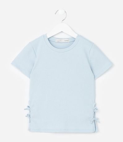 Blusa Slim Infantil con Abertura y Lazos Laterales - Talle 7 a 14 años 2