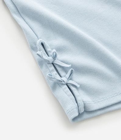 Blusa Slim Infantil con Abertura y Lazos Laterales - Talle 7 a 14 años 5