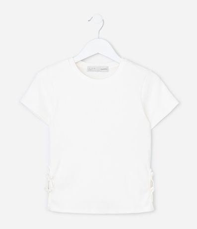 Blusa Slim Infantil con Abertura y Lazos Laterales - Talle 7 a 14 años 2