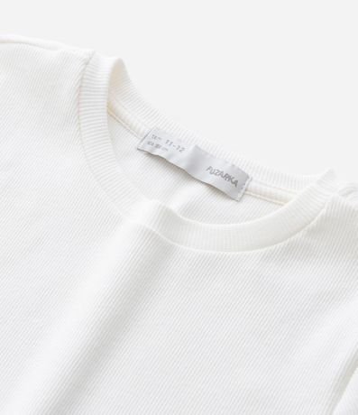 Blusa Slim Infantil con Abertura y Lazos Laterales - Talle 7 a 14 años 5