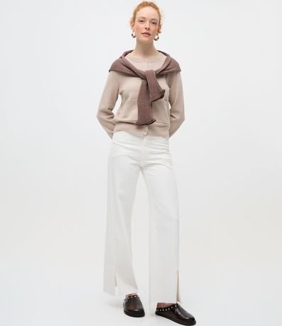 Cardigan en Punto con Cuello Redondo y Bolsillos Delanteros 2