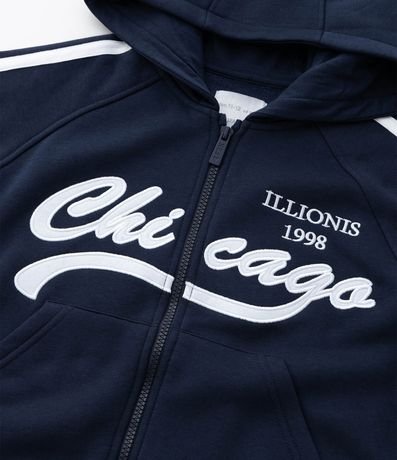 Campera Infantil con Capucha y Lettering Chicago – Talle 5 a 14 años 8