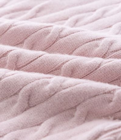 Chaleco Infantil en Punto con Cuello Polo y Trama Trenzada – Talle 5 a 14 años 3