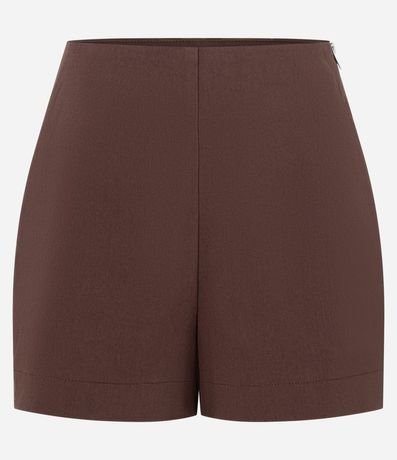 Short Corto en Bengalina con Cremallera en el Lateral 5