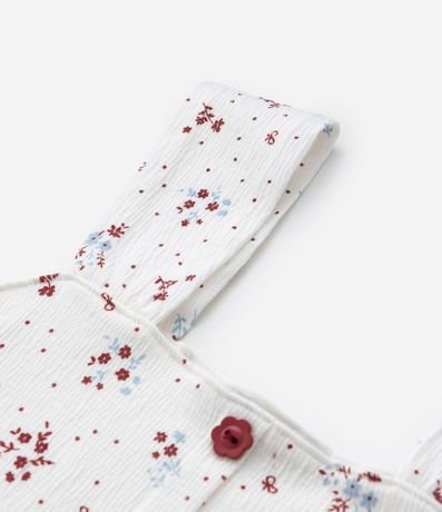 Top Infantil en Ana Ruga con Estampa Floral - Talle 7 a 14 años 4