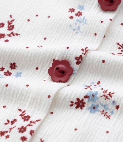 Top Infantil en Ana Ruga con Estampa Floral - Talle 7 a 14 años 5