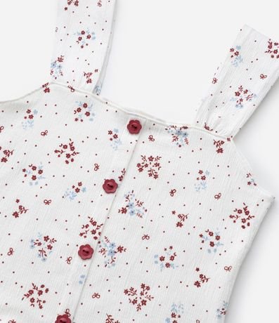 Top Infantil en Ana Ruga con Estampa Floral - Talle 7 a 14 años 6