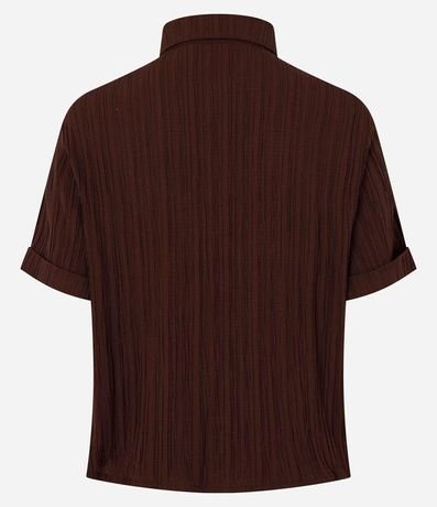 Camisa Texturizada en Viscosa con Botones Diferenciados 9