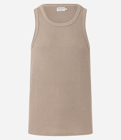 Musculosa Regular en Flamê con Textura 7