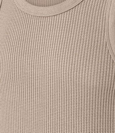 Musculosa Regular en Flamê con Textura 8