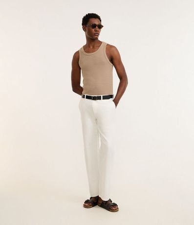 Musculosa Regular en Flamê con Textura 2