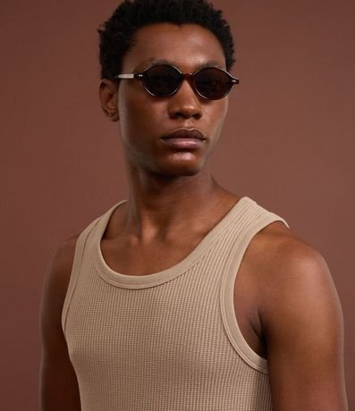 Musculosa Regular en Flamê con Textura 5