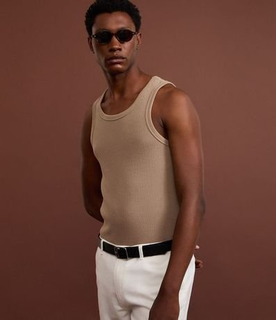 Musculosa Regular en Flamê con Textura 6