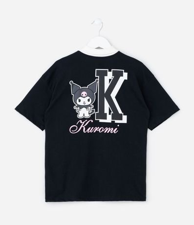 Remera Infantil Polo Relaxed Kuromi - Tam  5 a 14 años 2