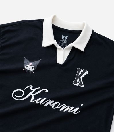 Remera Infantil Polo Relaxed Kuromi - Tam  5 a 14 años 4