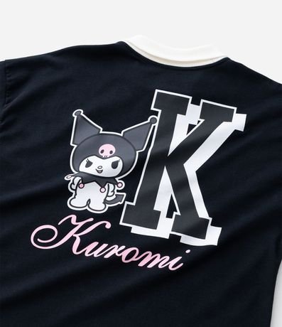 Remera Infantil Polo Relaxed Kuromi - Tam  5 a 14 años 5