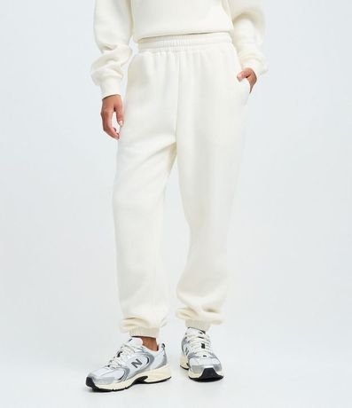 Pantalón Jogger en Algodón con Cintura con Elástico