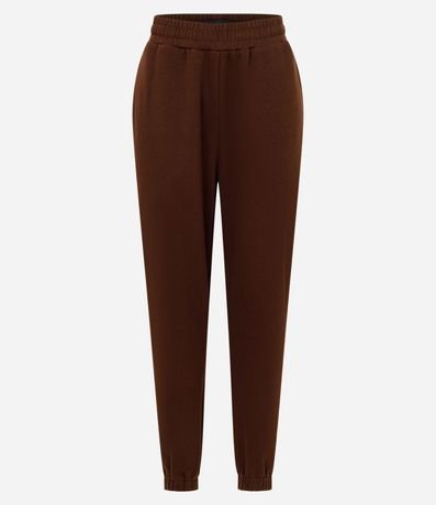 Pantalón Jogger en Algodón con Cintura con Elástico