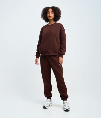 Pantalón Jogger en Algodón con Cintura con Elástico