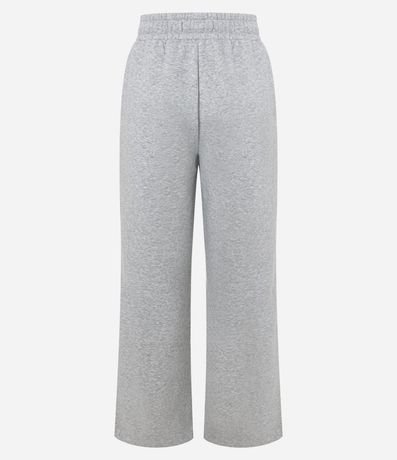 Pantalón Recto en Algodón con Felpa y Cintura Ajustable 6