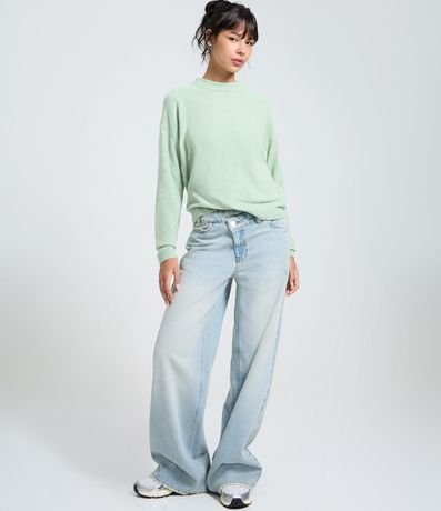 Blusa Slim en Punto Chenille con Cuello Redondo 3