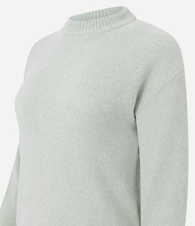 Blusa Slim en Punto Chenille con Cuello Redondo 6