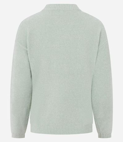 Blusa Slim en Punto Chenille con Cuello Redondo 7