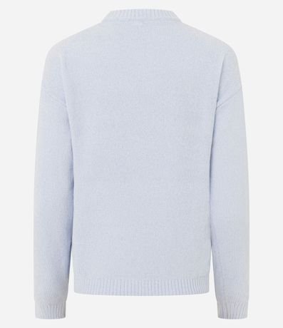 Blusa Slim en Punto Chenille con Cuello Redondo 6