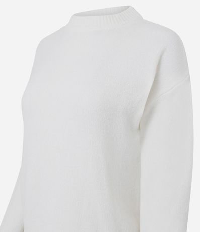 Blusa Slim en Punto Chenille con Cuello Redondo 5
