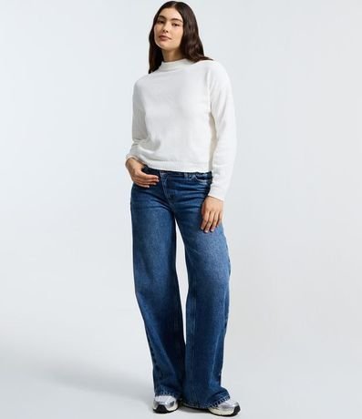 Blusa Slim en Punto Chenille con Cuello Redondo 2