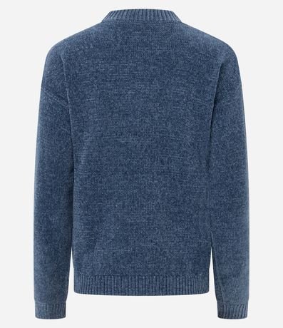 Blusa Slim en Punto Chenille con Cuello Redondo 6